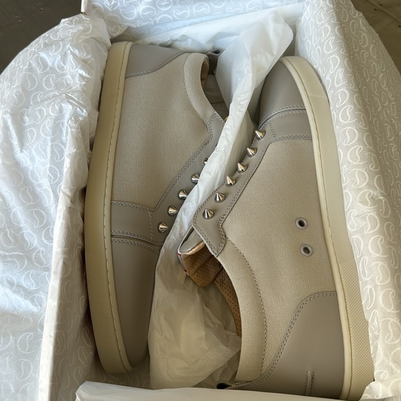 Christian Louboutin f.a.v. Fav fique sneaker vontade flat goose gray grey sz 45 main image 2